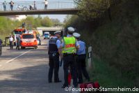 Feuerwehr Stuttgart Stammheim - Verkehrsunfall - B27a - 40- Fotos beckerpics.de